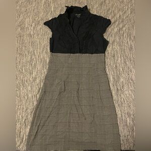 Black Top/Gray Skirt Formal Style Dress